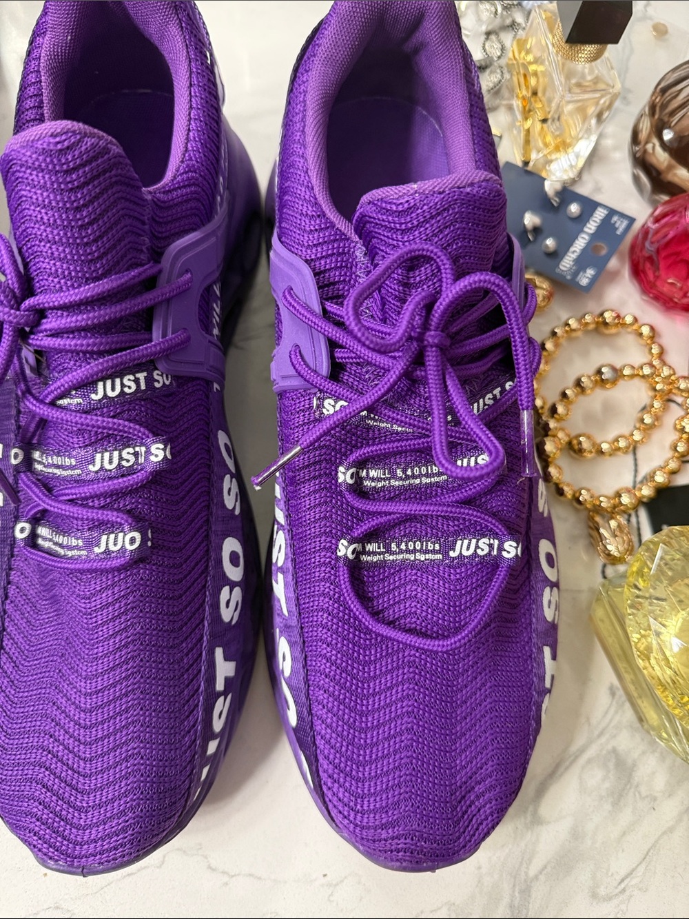 Purple men’s Athletic Sneakers - Stylish Comfort